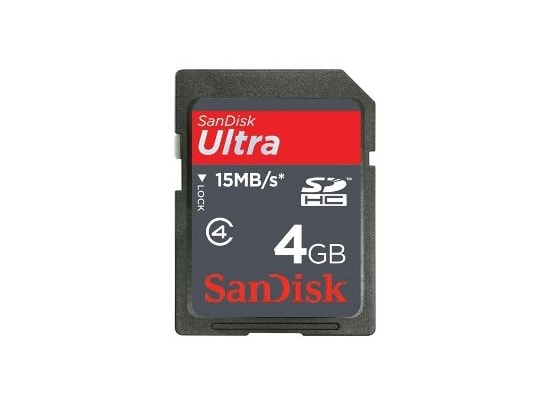Carte m�moire  4 Go SANDISK SDHC 4 Go Ultra