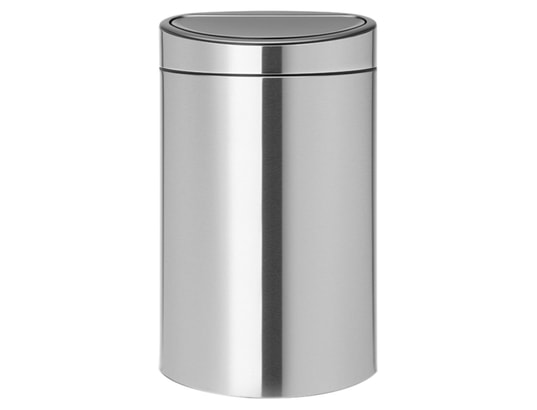 Touch bin new 40 L - matt steel - 114823