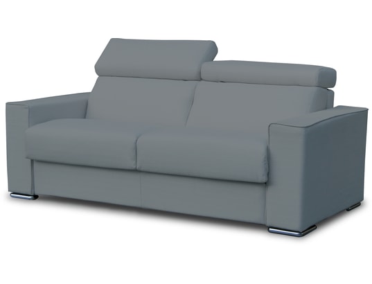 Andorra 3 places micro fibre gris foncé 160 cm