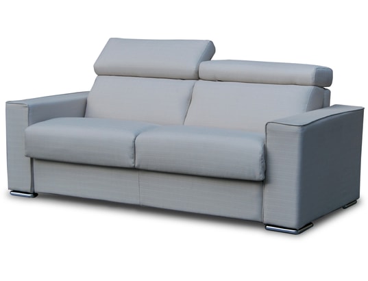 Andorra 3 places micro fibre gris clair 160 cm