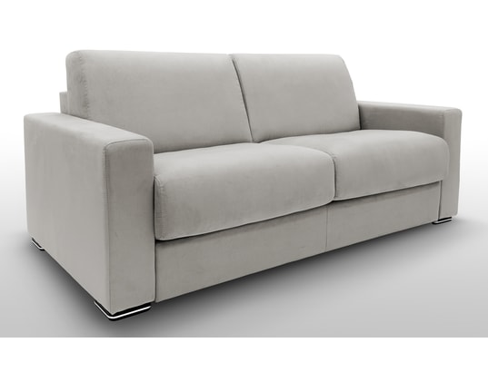 Pluslit canapé convertible 3 places gris clair 160