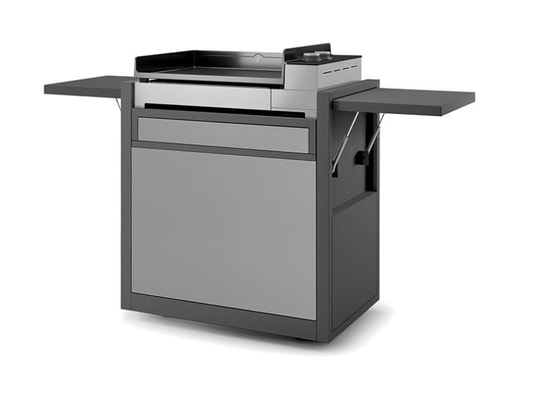 Chariot PREMIUM acier fermé Noir et Gris clair 60