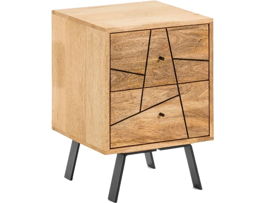 Chevet Balia bois de manguier/métal