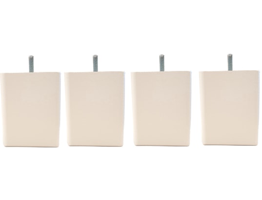 Carre H10cm L8cm blanc filetage 8mm