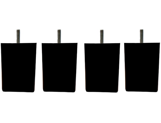 Carre H10cm L8cm noir filetage 8mm