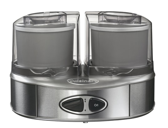 ICE40BCE Machine à glace Duo (2 x 1L) Acier Brossé