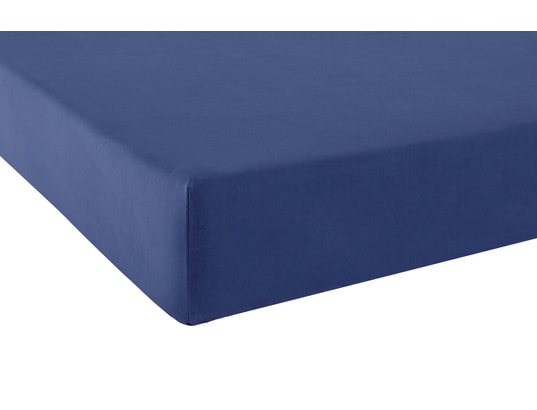 Drap housse Vexin 140x190cm encre Percale 80F