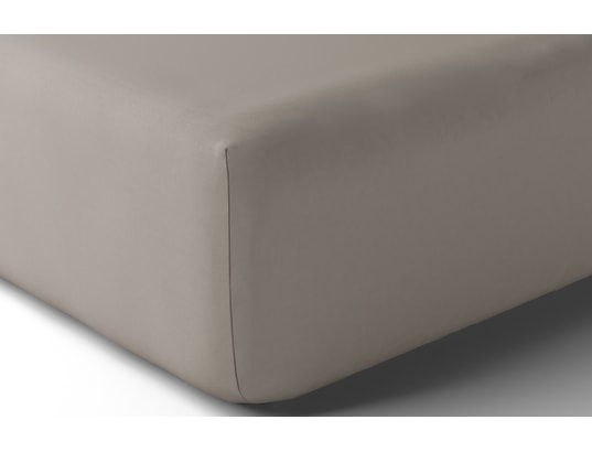 Drap housse Vexin 160x200cm brume Percale 80F