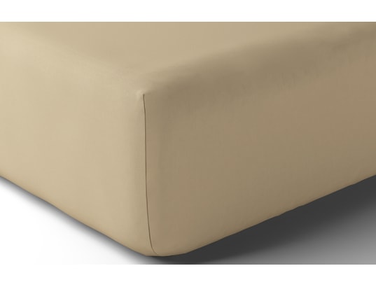 Drap housse Vexin 200x200cm grege Percale 80F