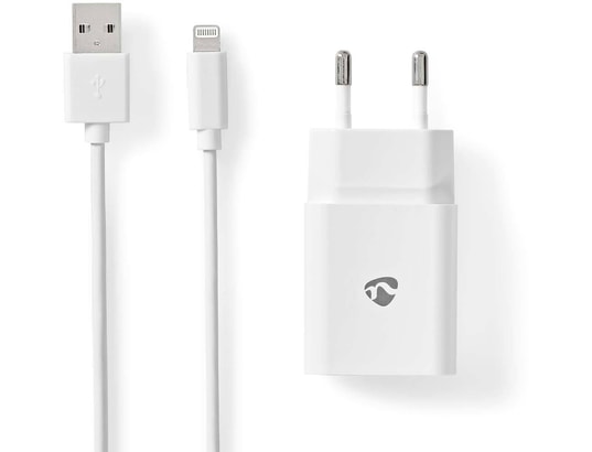 Blanc avec cable Lightning 1M