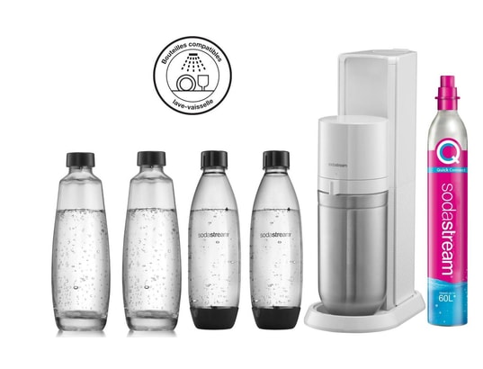 Machine DUO Blanche Pack 4 bouteilles