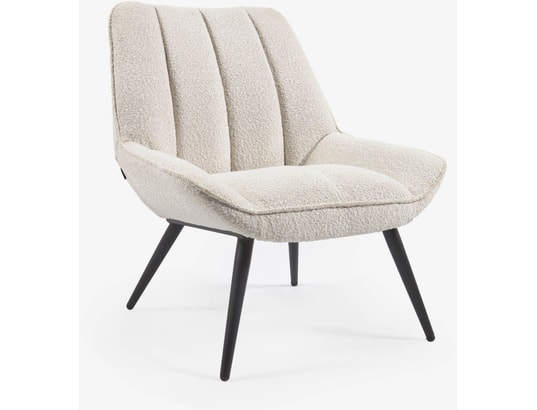 Marlina fauteuil bouclette blanc