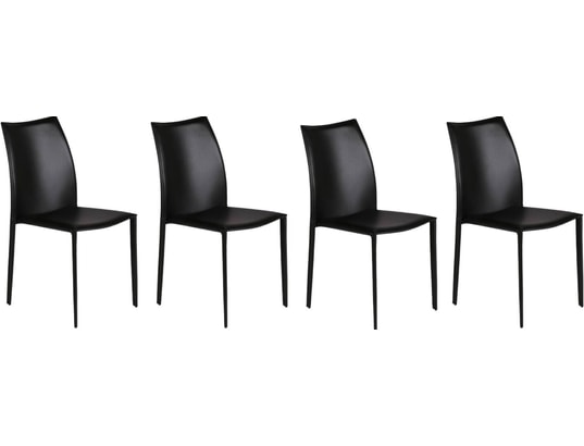 Lot de 4 chaises Noir