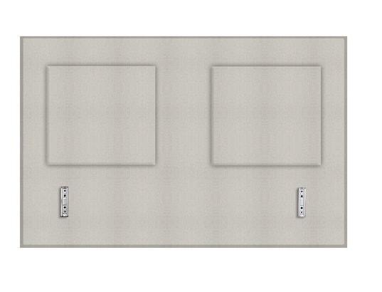 Modern 120cm XL tissé opale