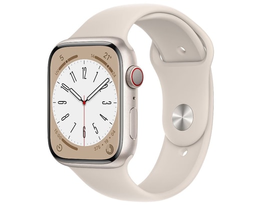 Watch 8 Alu 45mm Cellular Lumiere/Bracelet Sport