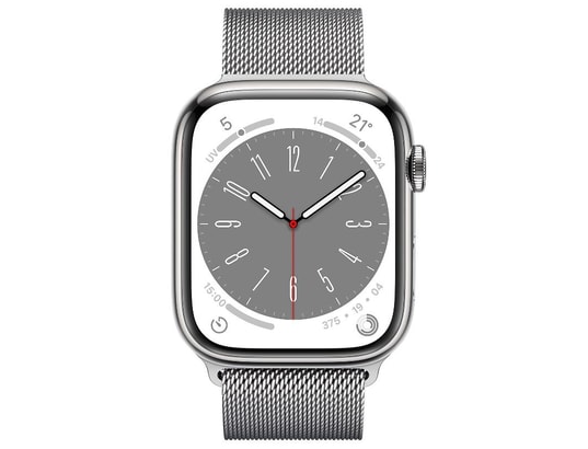 Watch 8 Acier 45mm 4G Argent/Bracelet Milanais