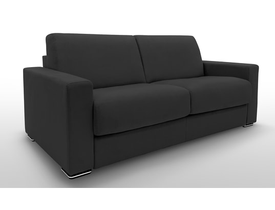 Pluslit canapé convertible 3 places noir 140 cm