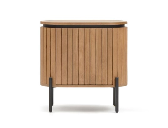 Licia 1 porte bois massif de manguier 55 x 55 cm