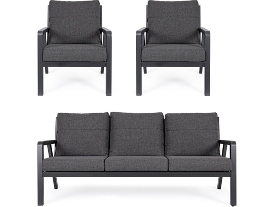 Set Salon extèrieur TRUMAN anthracite