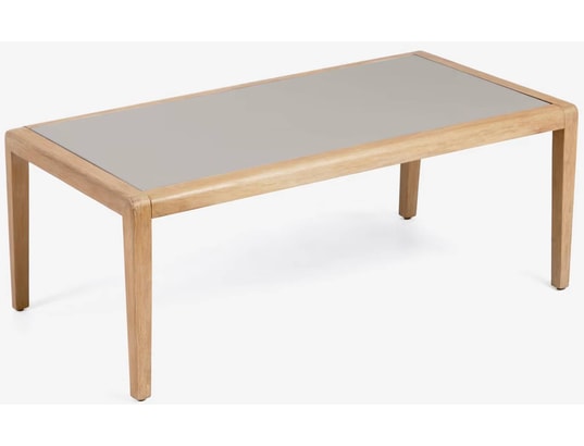 Table basse 120 cm bois et polyciment