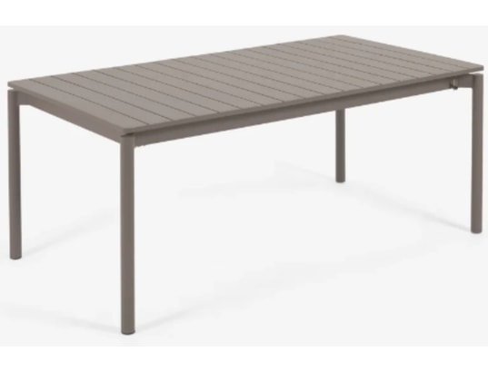 Table de jardin Zaltana aluminium marron