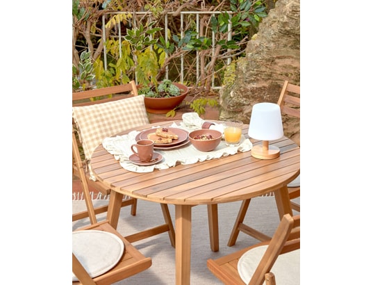 Table ronde de jardin Vilma diam 90 cm
