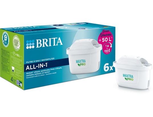 Pack 6 filtres à eau MAXTRA PRO- AIO