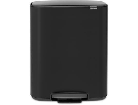 Poubelle à pédale Bo, 60 L - Matt Black
