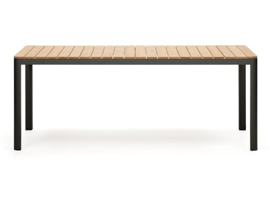 Table Bonna 200x100 Bois de teck et Alu