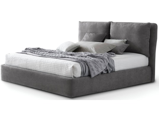 Noa 160x200 tissu Bride 21 gris foncé