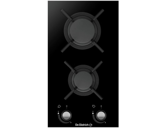 DPG3301B, 2 foyers gaz, Surface verre