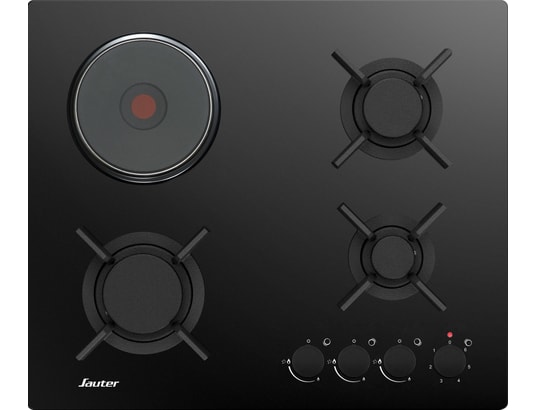 SPG3601BM, 3 gaz + 1 électrique, Verre trempé