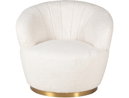 Fauteuil Tissu Venus Bouclette pivotant