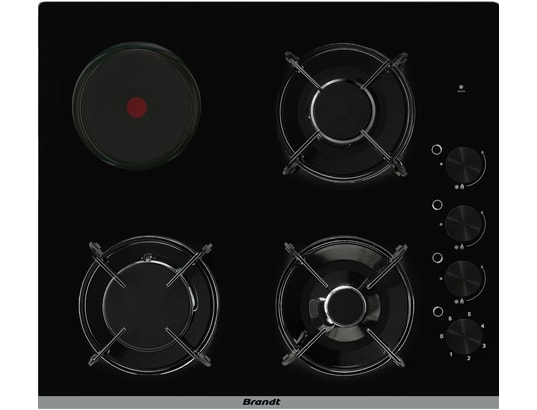 BPG3400BM, 3 gaz + 1 électrique, Verre trempé
