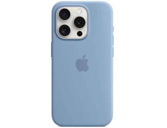 Coque Silicone MagSafe iPhone15 Pro Max-Bleu ciel