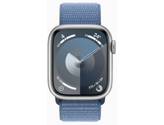 Watch 9 Alu 41mm Argent/Boucle Sport Bleu d’hiver