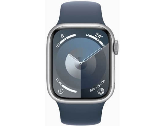 Watch 9 Alu 41mm Cellular Argent/Sport Bleu S/M
