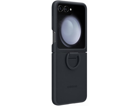 Coque Z Flip 5 Silicone Avec Anneau Marine