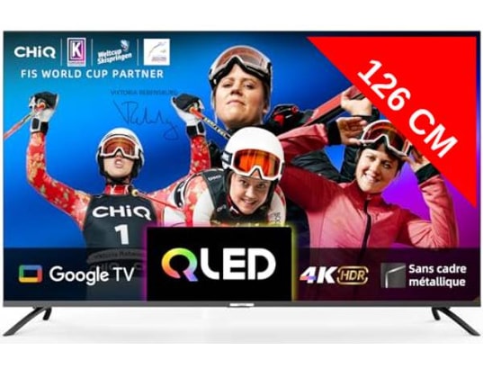 U50QM8V Google TV, 50 Pouces, 4K, QLED