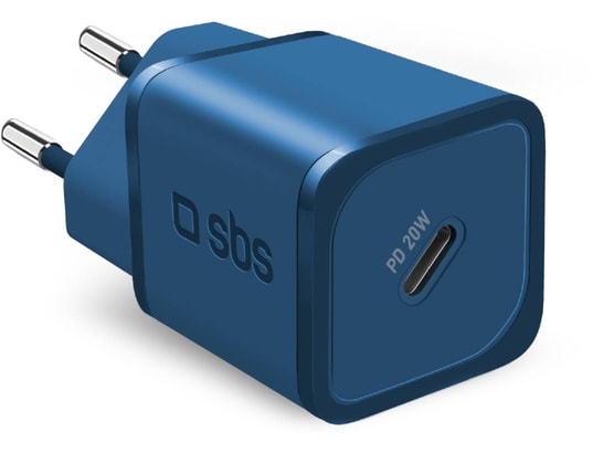 GaN PD 20W USB C, bleu