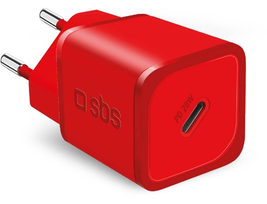 GaN PD 20W USB C, rouge
