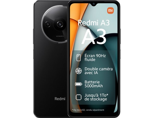 Redmi A3 128 Go Noir
