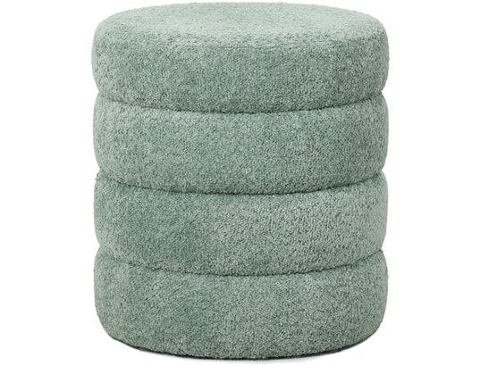 Pouf Fino vert d'eau