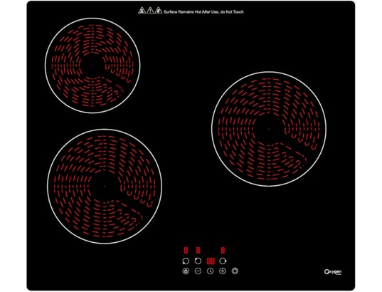 OXTV603, 3 foyers, Témoin de chaleur résiduelle