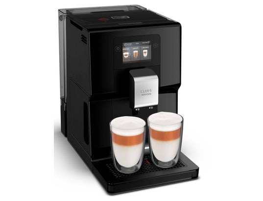 Machine à expresso semi-automatique Krups EA8738 avec broyeur intégré, capacité 3L, couleur noire - Neuf