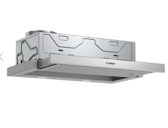 Hotte télescopique Bosch DFM064A53 - Série 4 - Encastrable - 268 m³/h - 62 dB - 3 vitesses + 1 intensif - Silver