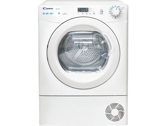 Sèche-linge Candy SMART CSE H8A1LE-S - 59.6x58.5x85 cm (lxpxh) - chargement frontal - blanc