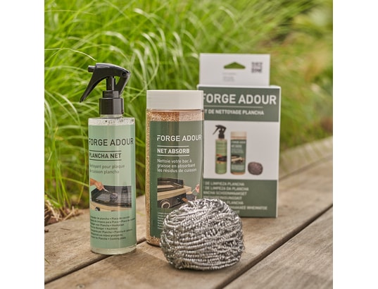 Accessoire plancha Kit : Boule Inox, Plancha net et Net absorb