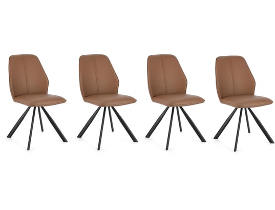 Lot de 4 C. Maxwell Pu cognac