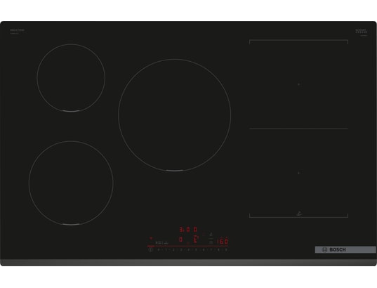 Table à induction Bosch PVW831HC1E - Série 6 - 80,2 x 5,1 x 52,2 cm - Wi-Fi